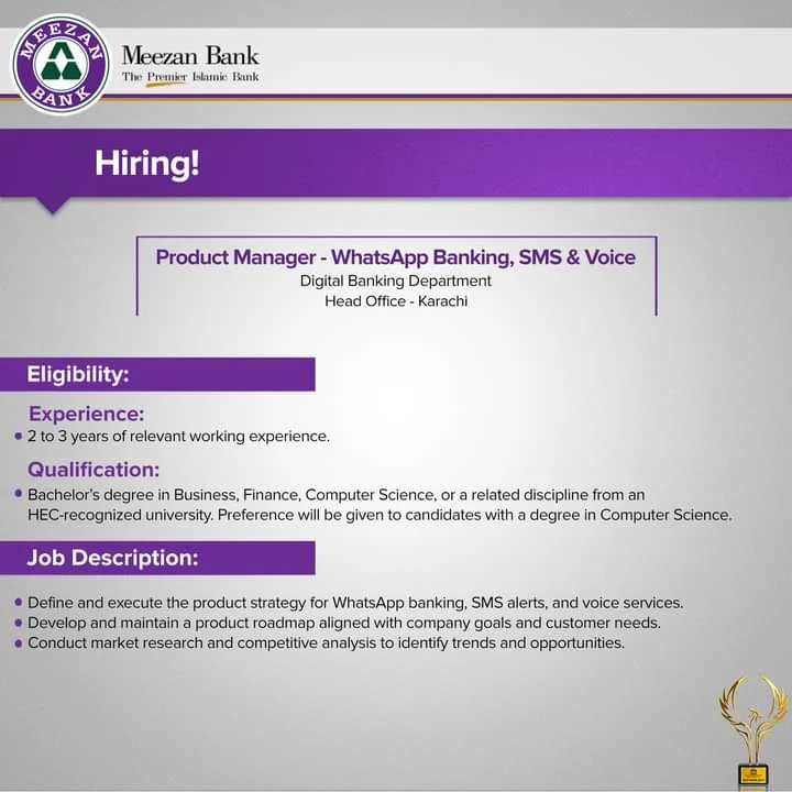 Meezan Bank Jobs 2024